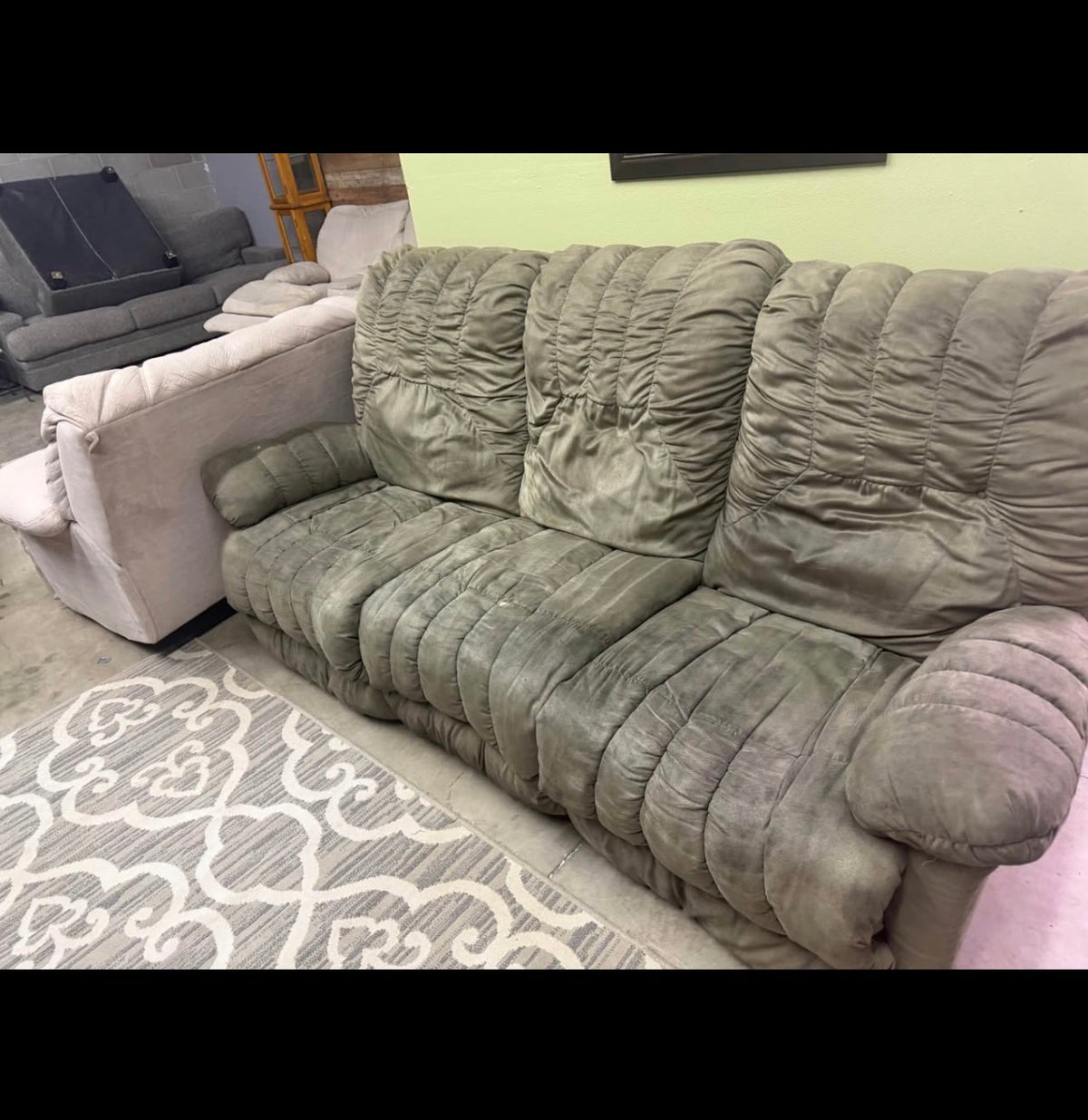 3-Seat Reclining Sofa – $100 Cash & Carry